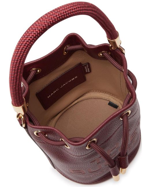 Marc Jacobs Red The Bucket Leather Bucket Bag