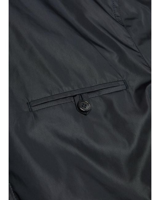 Slowear Black Shell Bomber Jacket for men
