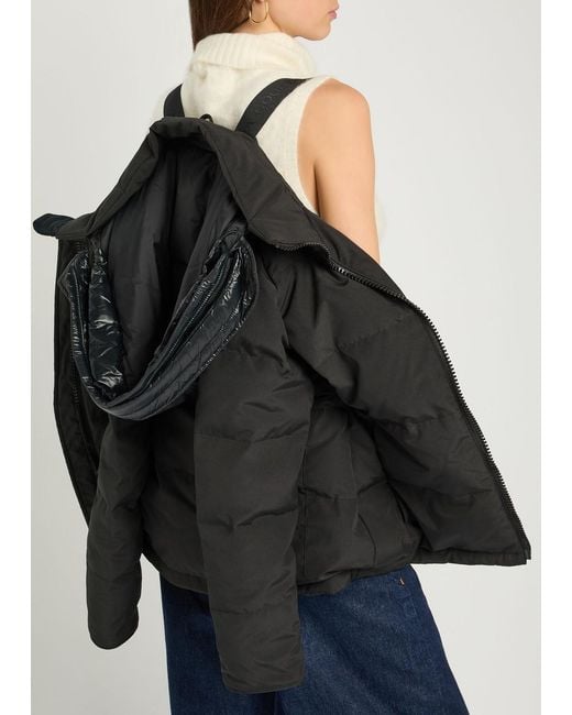 Canada Goose Black Chelsea Padded Arctic-Tech Parka Coat
