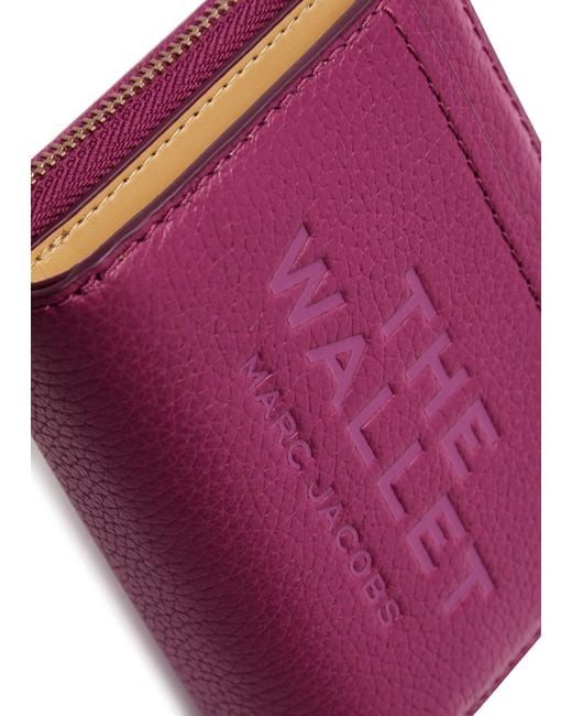 Marc Jacobs Purple The Wallet Mini Leather Wallet