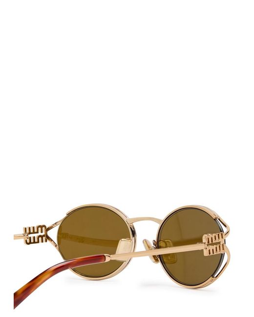 Miu Miu Multicolor Oval-Frame Sunglasses