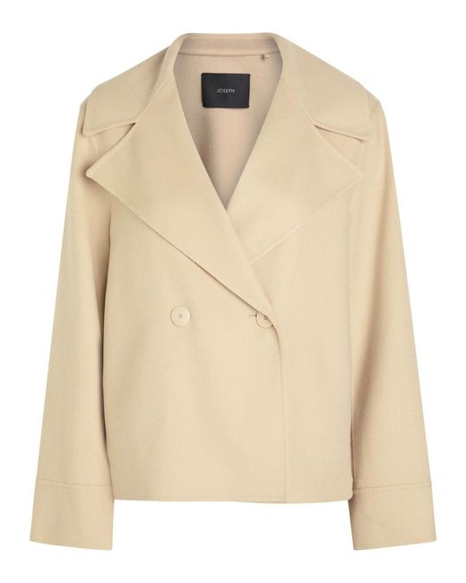 Joseph Natural Rollet Wool And Cashmere-Blend Trench Coat