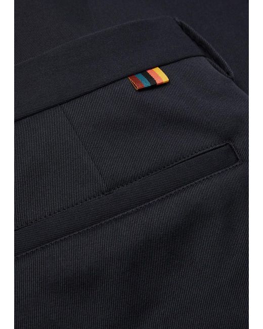 Paul Smith Blue Slim-leg Stretch-cotton Trousers for men