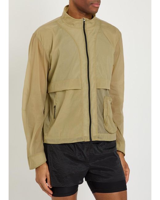 Literary Sport Natural Henry Stand-Collar Stretch-Nylon Run Jacket for men