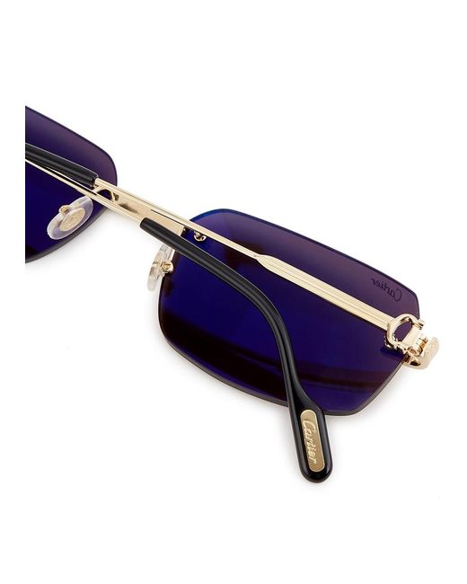Cartier Brown Première De -Tone Rimless Sunglasses, Sunglasses for men