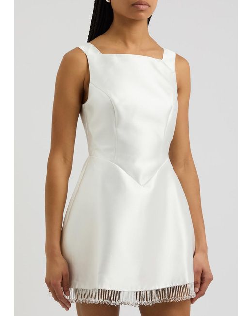 Odd Muse White Ultimate Muse Embellished Mini Dress