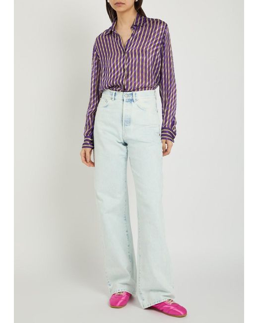 Dries Van Noten Blue Peyton Straight-Leg Jeans