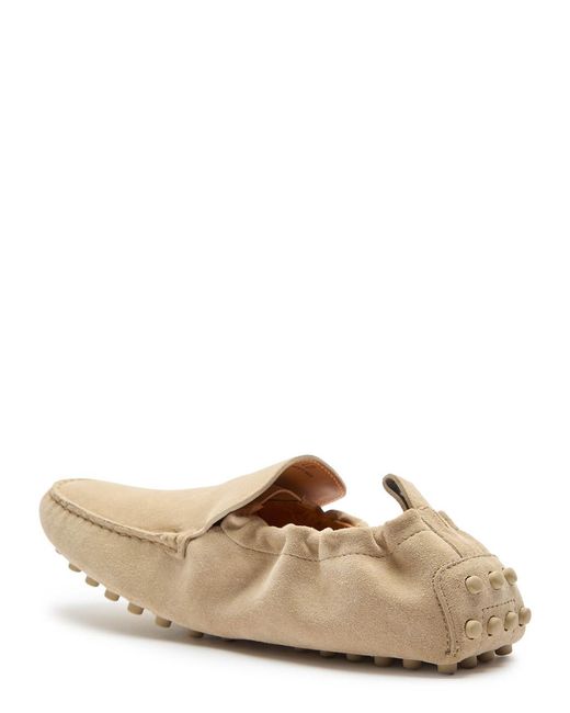 Tod's Natural Gomma Suede Loafers
