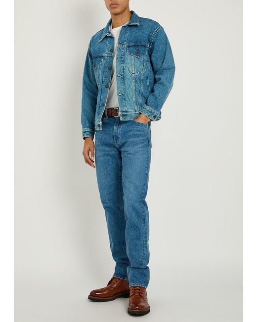 Blue Blue Japan Blue Panelled Denim Jacket for men