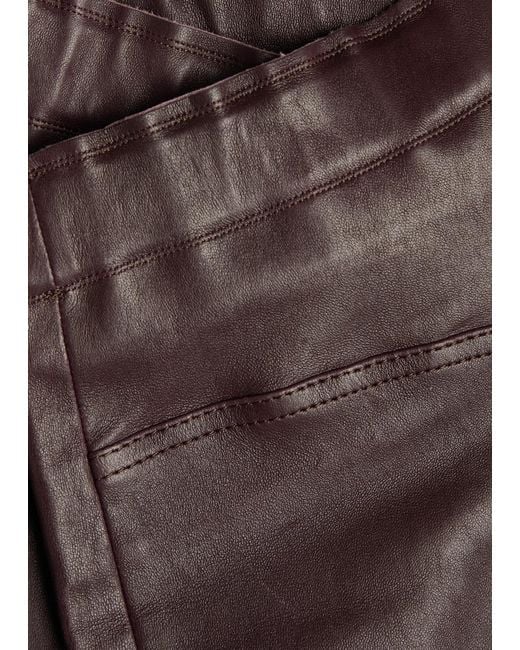 Stouls Gray Jp Twenty Stretch-Leather Trousers