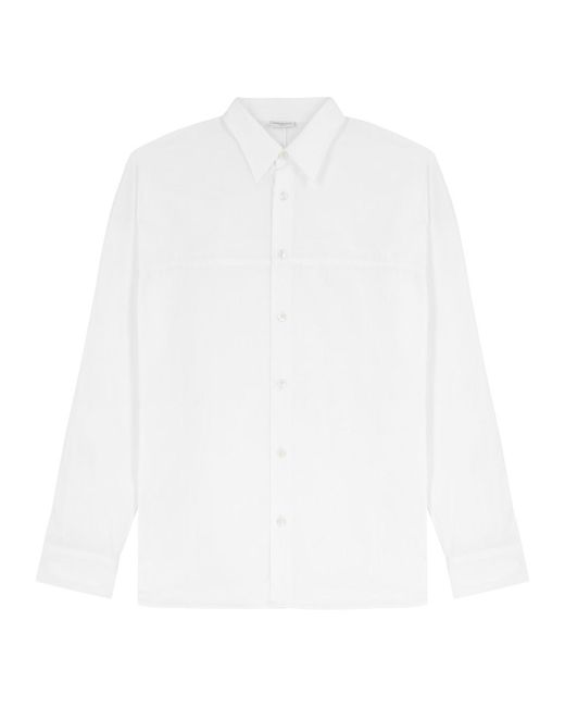 Dries Van Noten White Caraby Cotton Shirt for men