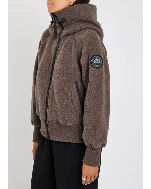 Canada Goose Brown Chilliwack Hooded Wool-Blend Jacket