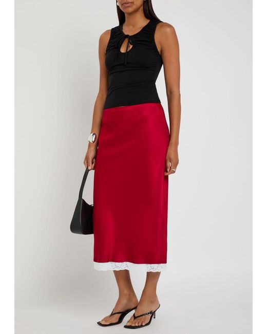 Reformation Black Bella Jersey Tank