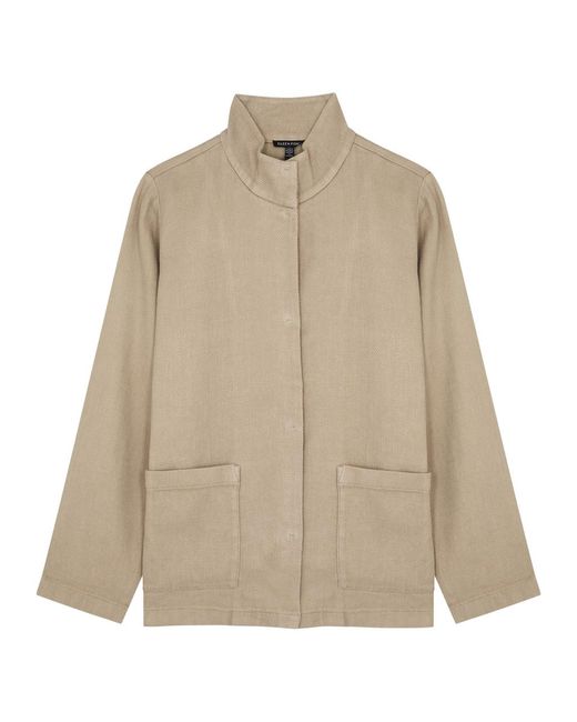 Eileen Fisher Natural Linen-Blend Jacket