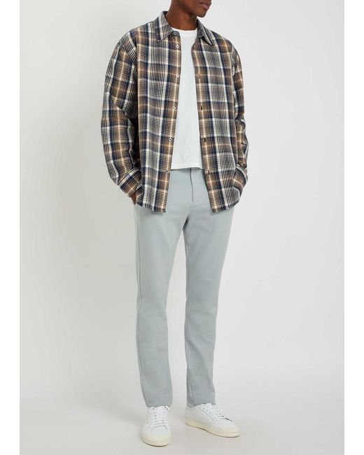 PAIGE Gray Stafford Tapered-Leg Jersey Trousers for men