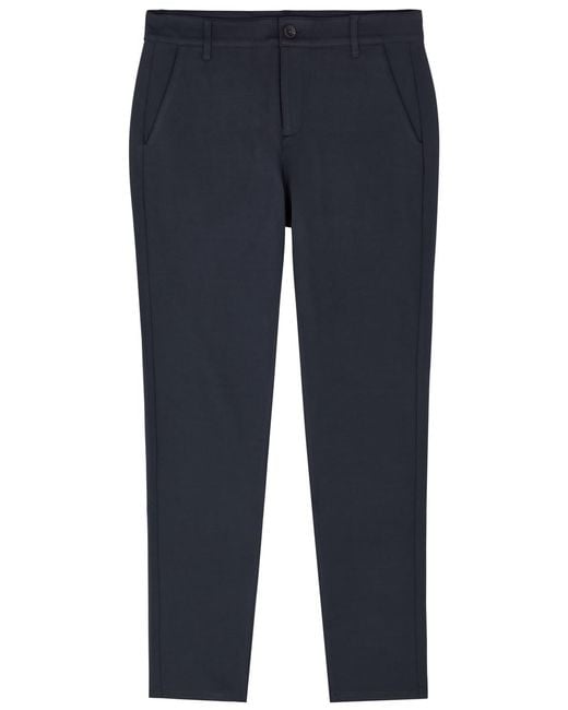 PAIGE Blue Stafford Slim-leg Jersey Trousers for men