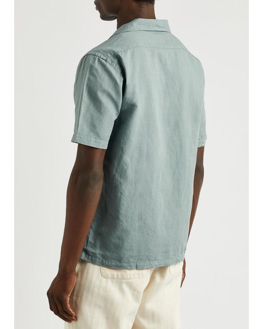 COLORFUL STANDARD Blue Cotton-Blend Shirt for men