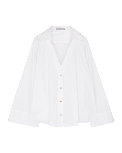 Palmer//Harding White Reset Cotton-poplin Shirt
