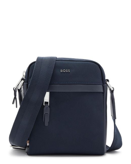 Boss Blue Highway Canvas Cross-Body Bag for men