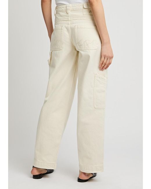 Damson Madder Natural Drew Straight-Leg Cargo Jeans