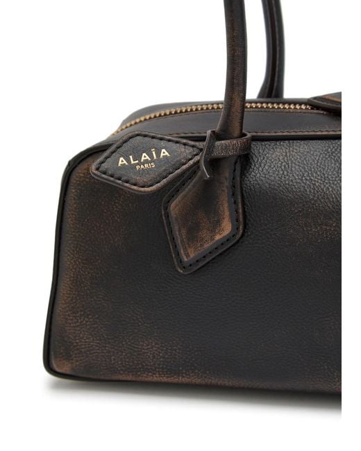 Alaïa Black Le Teckel Medium Grained Leather Shoulder Bag