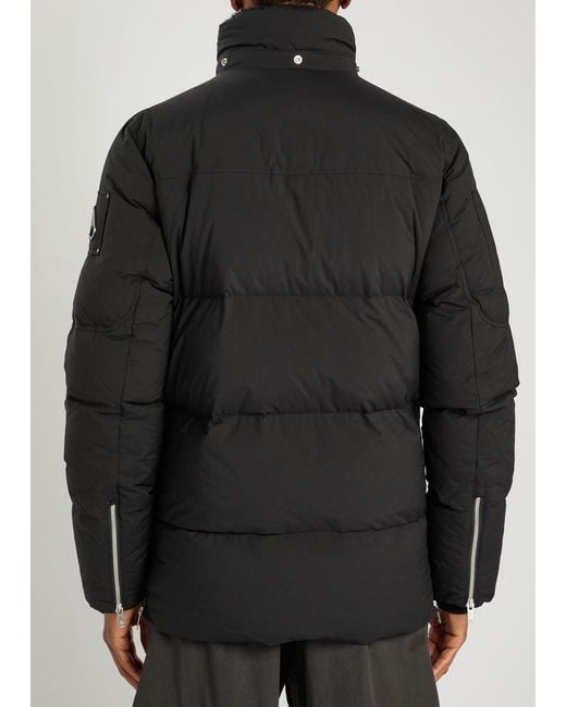 Moose Knuckles Black Everest 3Q Shell Puffer Coat for men