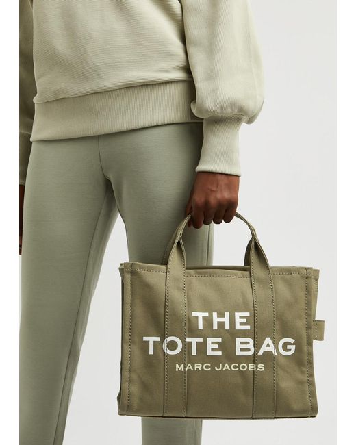 Marc Jacobs Green The Tote Medium Canvas Tote