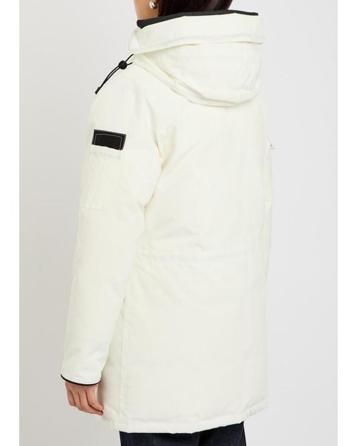 Canada Goose White Expedition Hooded Arctic-Tech Parka