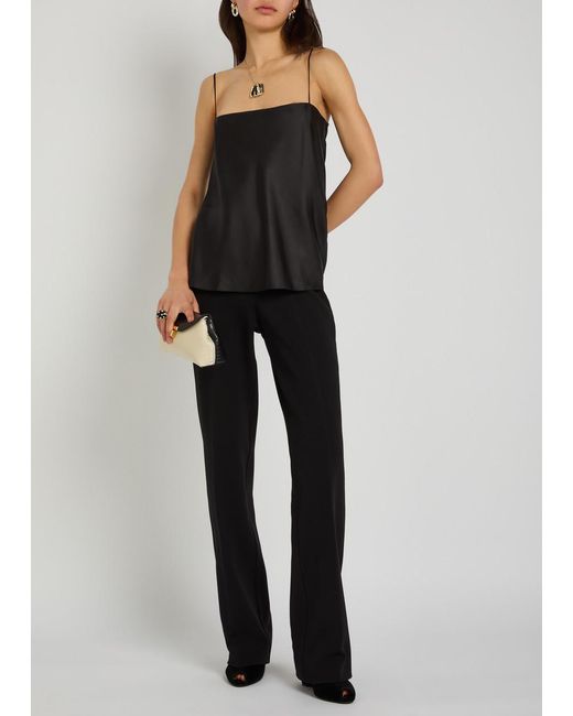 Another Tomorrow Black Silk Top