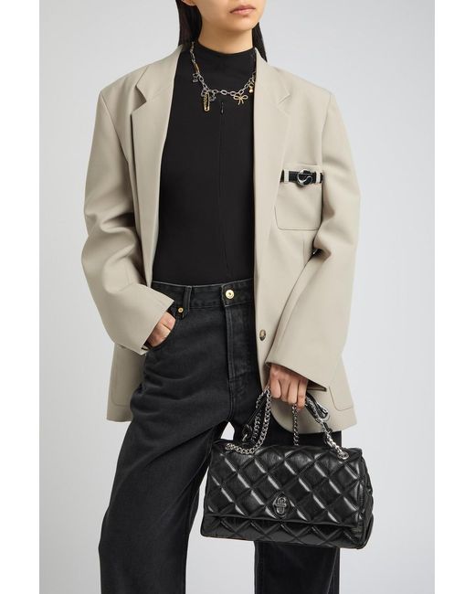 Marc Jacobs Black The Dual Leather Shoulder Bag