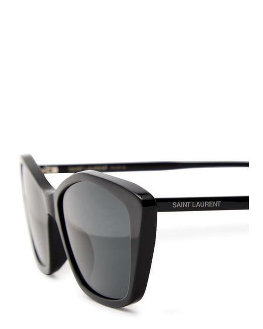 Saint Laurent Black Cat-Eye Designer Sunglasses