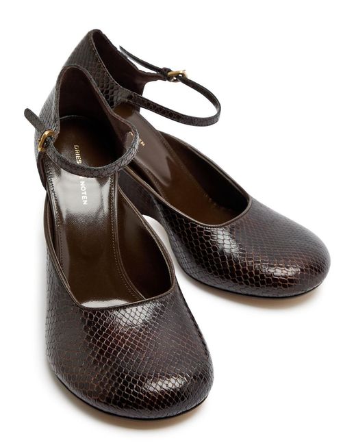 Sandales Dries Van Noten En Python - Pointure 9 - Occasion Avec Usure