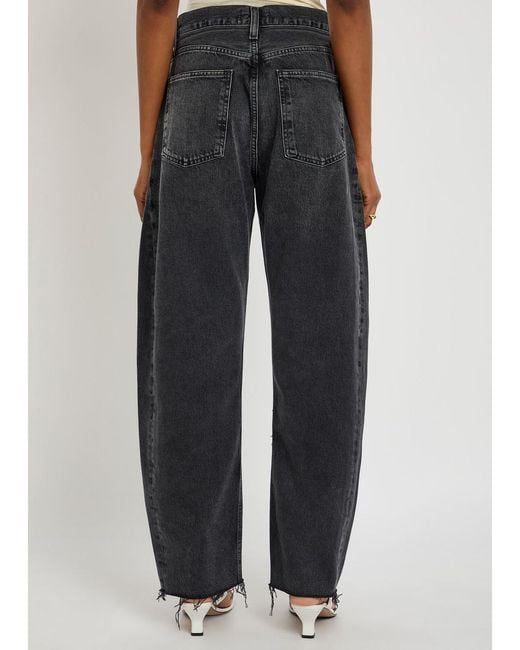 Agolde Blue Luna Barrel-Leg Jeans