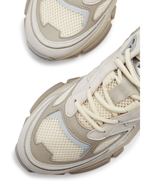 Axel Arigato White Sphere Runner Panelled Mesh Sneakers