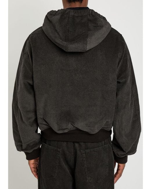 Our Legacy Black Bank Quilted Corduroy Jacket for men