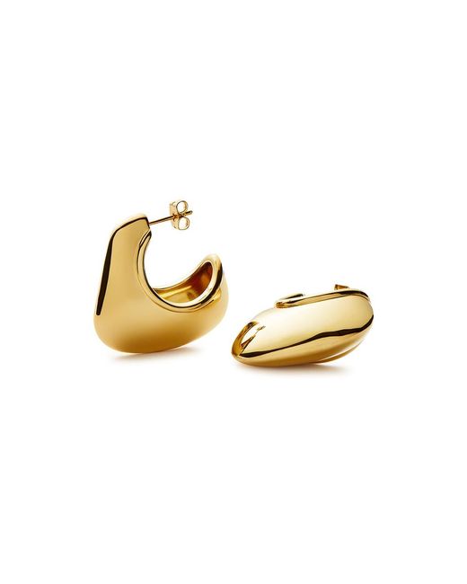 Missoma Metallic Hera Dome Large 18Kt-Plated Earrings