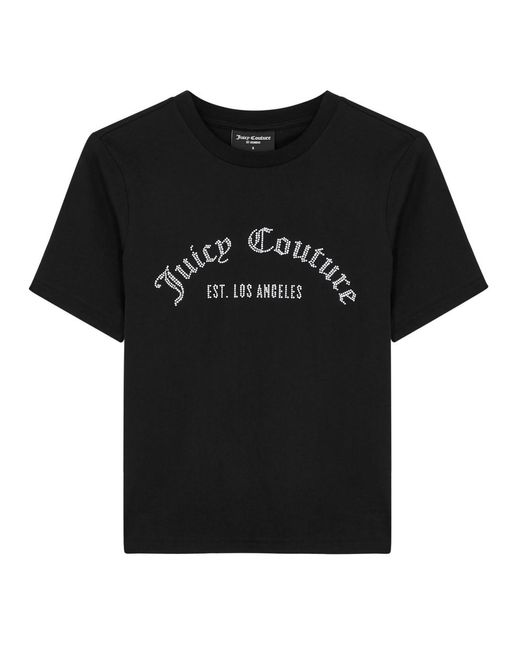 Juicy Couture Black Noah Logo-embellished Cotton T-shirt