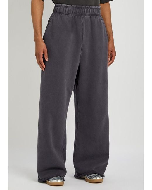 Entire studios Blue Wide-Leg Cotton Sweatpants for men