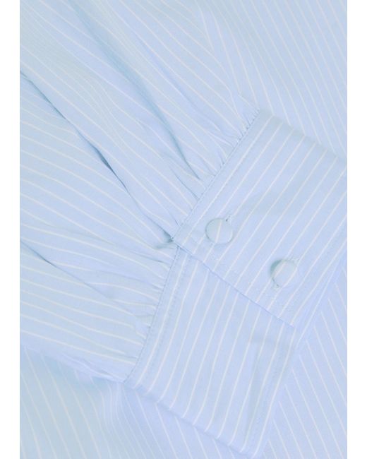 FRAME Blue Striped Cotton Shirt