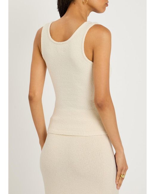Almada Label Natural Riri Knitted Bouclé Tank