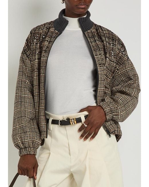 Brunello Cucinelli White Turtle-Neck Cashmere And Silk-Blend Top
