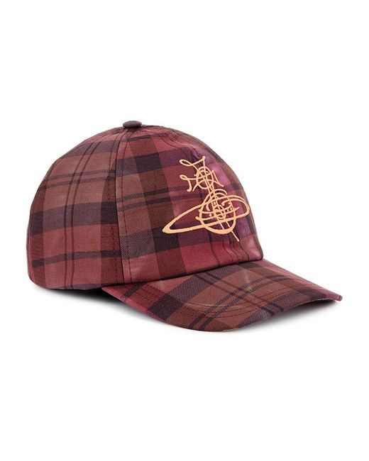 Vivienne Westwood Checked Logo-Embroidered Cotton-Blend Cap for men