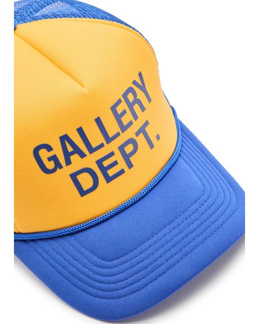GALLERY DEPT. Blue Logo-Print Trucker Cap for men