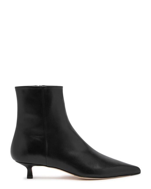 Aeyde Black Sofie Leather Ankle Boots
