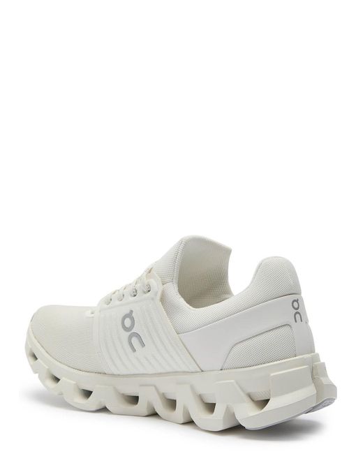 On Shoes White Cloudswift 4 Ad Panelled Mesh-Knit Sneakers for men