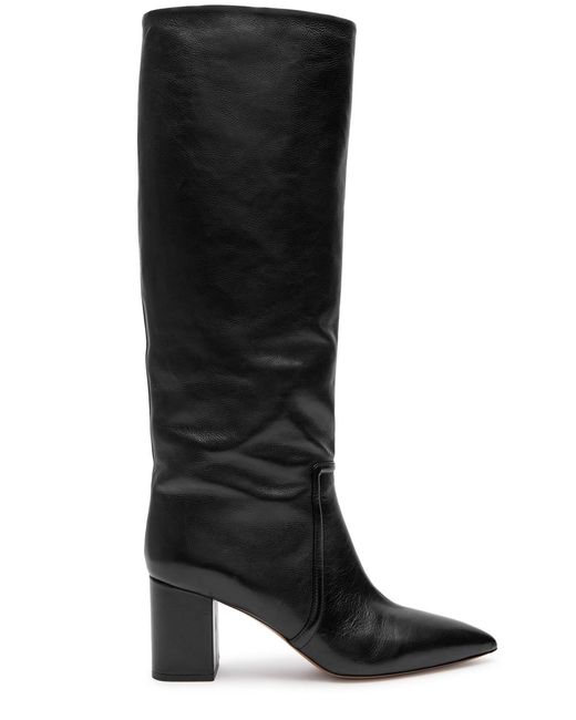 Paris Texas Anja 70 Leather Knee-high Boots in Black | Lyst