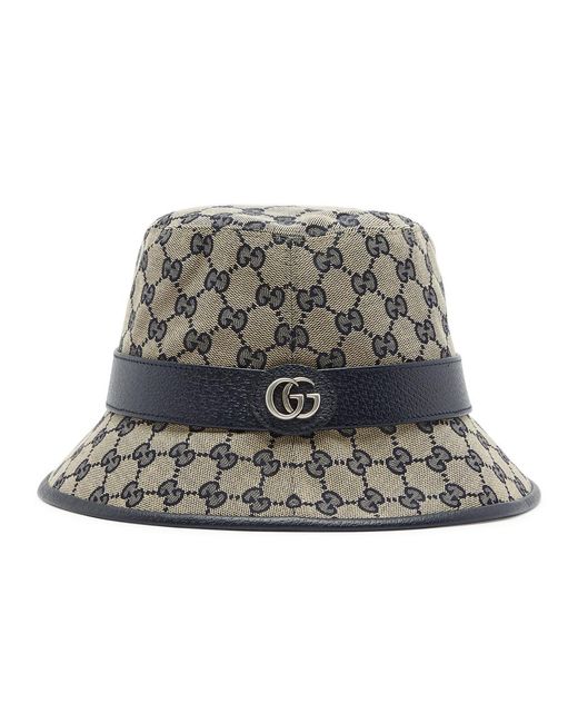 Gucci Gray GG Canvas Bucket Hat for men
