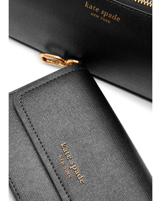 Kate Spade Black Double Up Leather Cross-body Bag