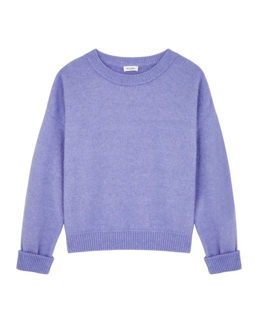 American Vintage Purple Vitow Knitted Jumper