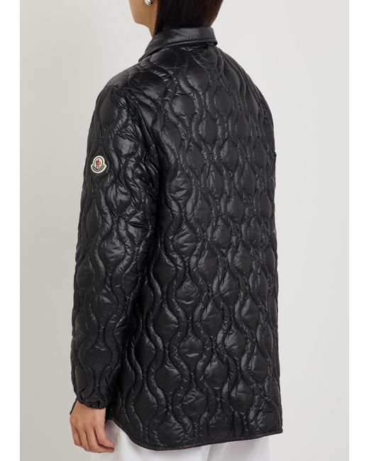 Moncler Black Balette Hooded Quilted Jacket